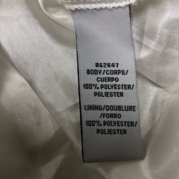 JS Collections White Flutter Sleeve Chiffon Petal Bottom Event Dress Size6 - Picture 6 of 8